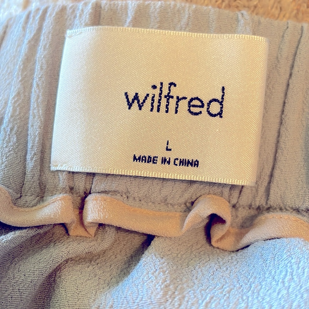 Aritzia Light Blue Wide Leg Pants - Picture 6 of 7
